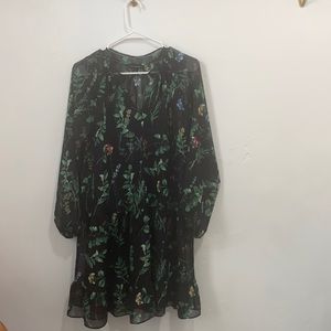 Banana republic floral tunic dress